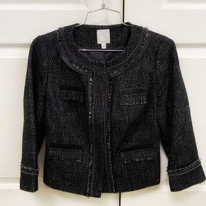 Halogen “tweed” inspired jacket with multiple details